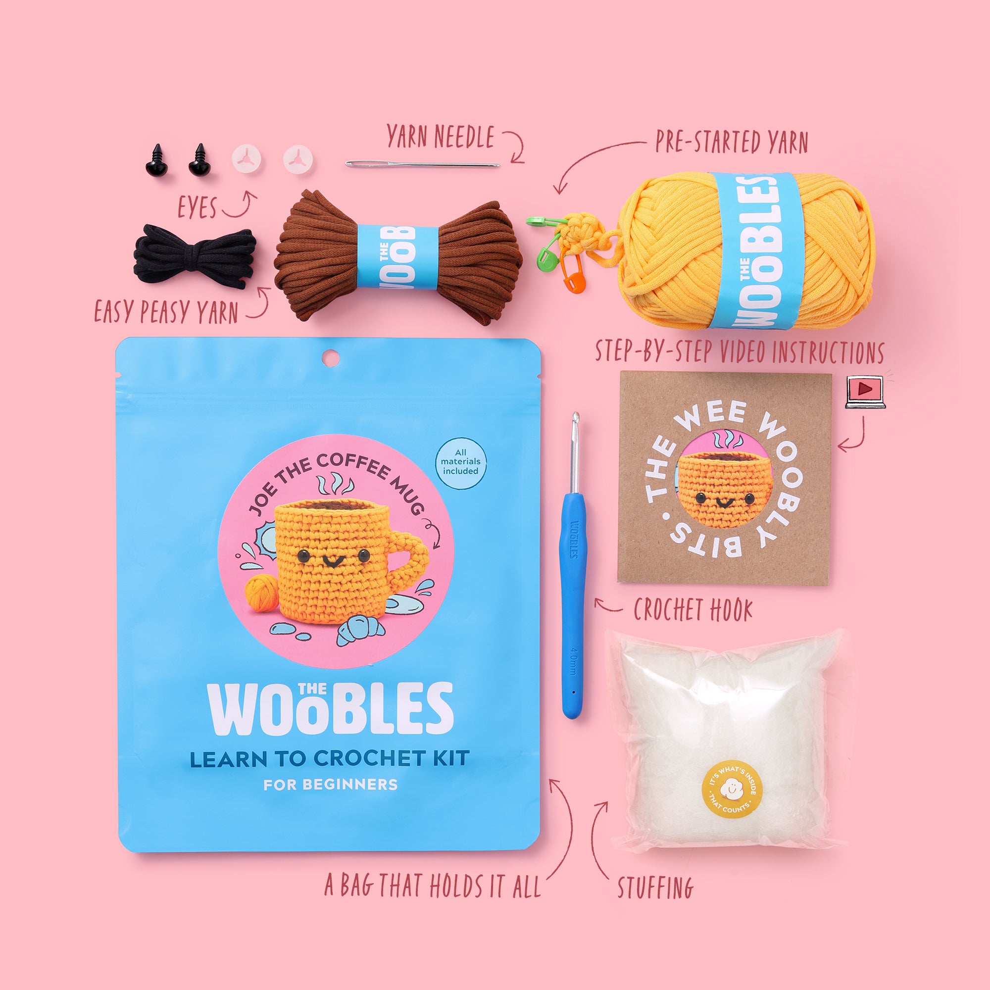 Alternative view of Joe the Coffee Mug Crochet Kit