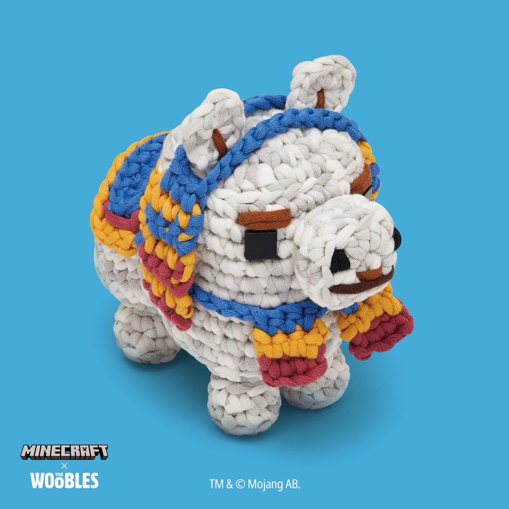 Alternative view of Tiny Minecraft Llama's Carpet Accessory Kit