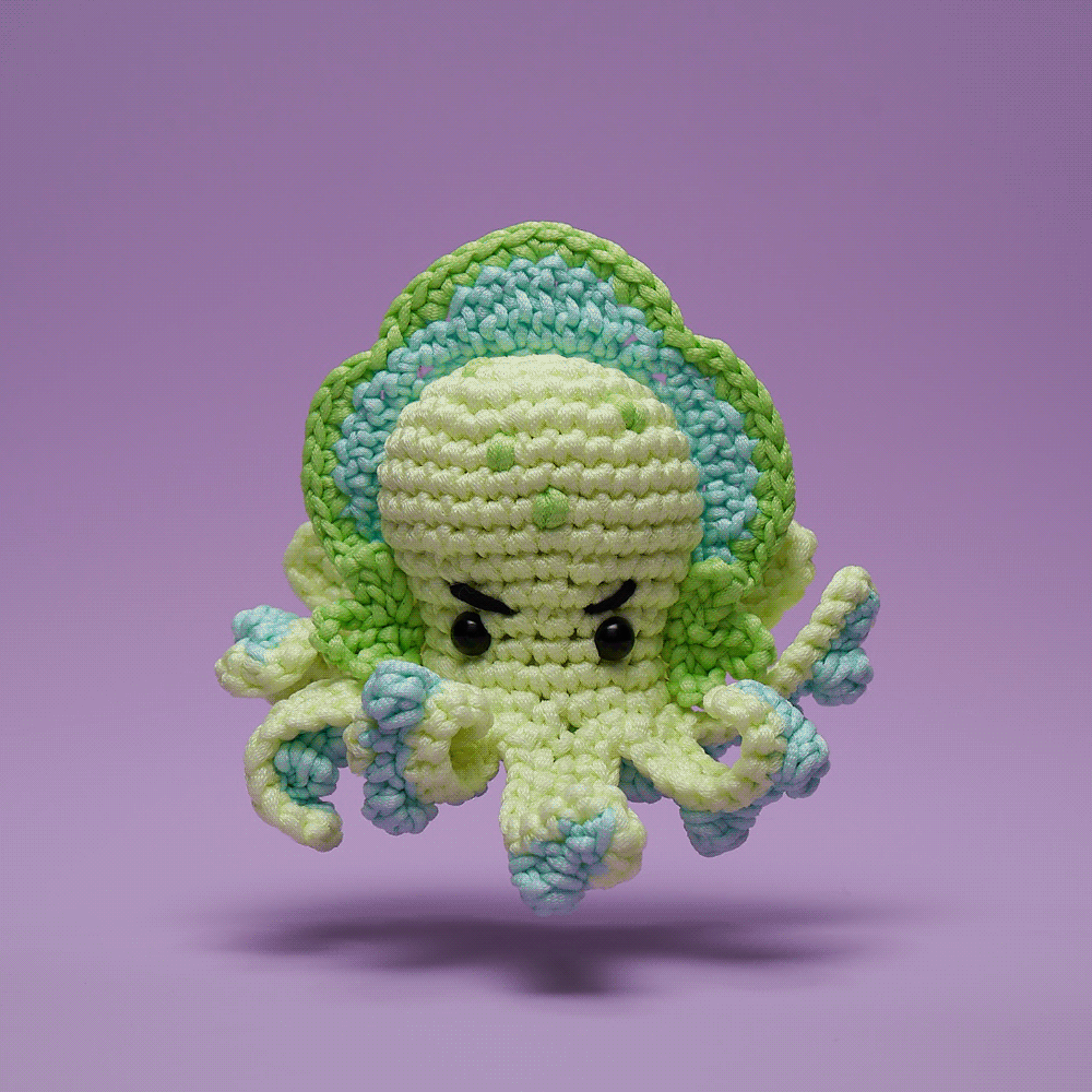 Alternative view of Vlad the Kraken Crochet Kit